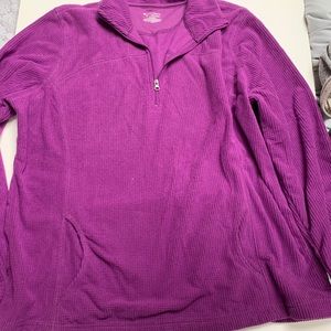 Tek Gear pullover with half zip, size XL, purple